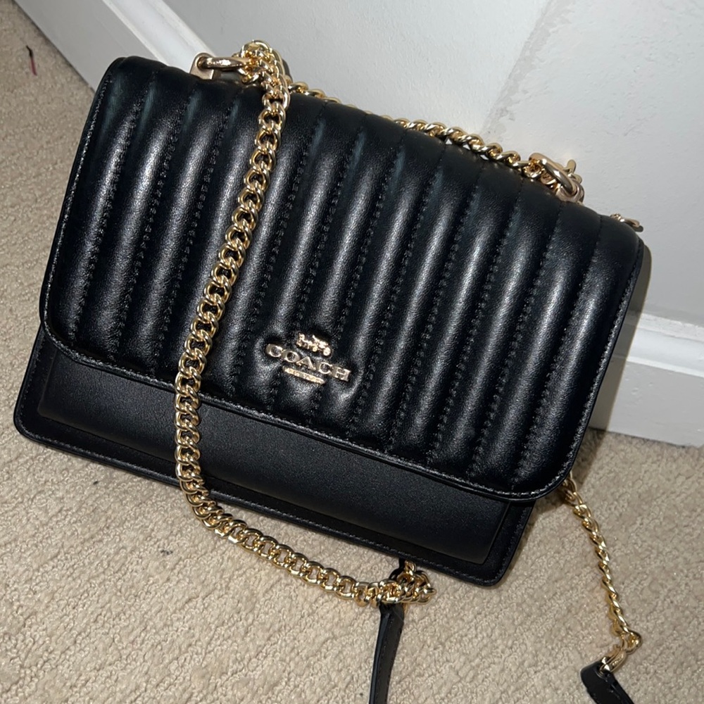 Coach Quilted Leather Shoulder Purse